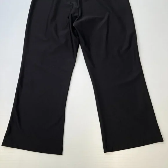 Vintage Nike Pant Women Medium Wide Leg Crop Swoosh 28x23 Gym Retro Y2K Core Ex - Picture 10 of 10